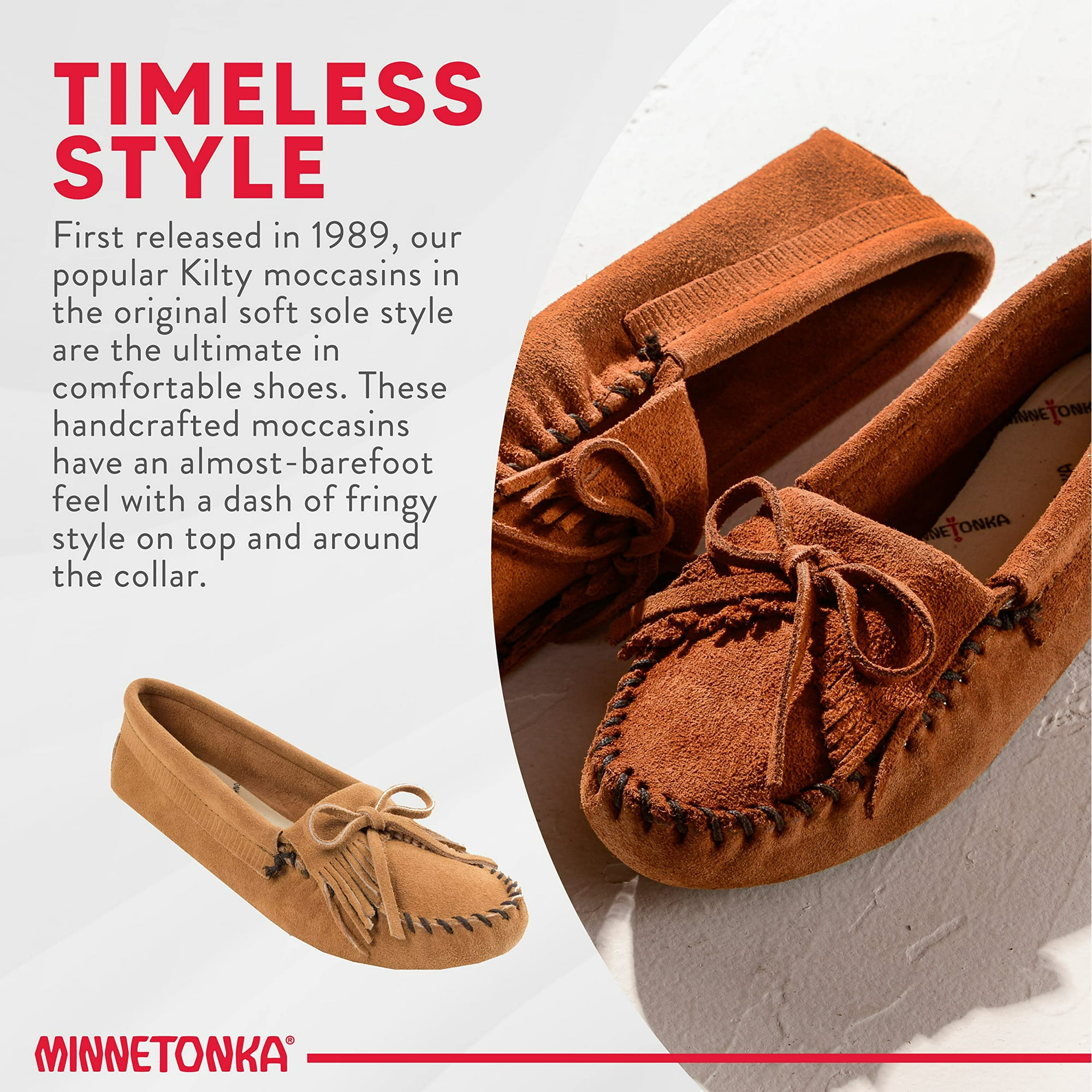 Kilty suede moccasins by minnetonka sale