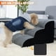 thumbnail image 4 of Dog Stairs for Bed, Pet Stairs for Small Dogs, 3-Layer High-Density Foam Pet Steps, Non-Slip Gentle Slope Dog Stair Ramp with Removable and Washable Cover, Suitable for small, short, elderly pets., 4 of 7