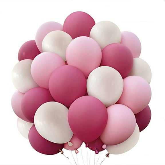 10" Color Mix Latex Balloons, 50 Pieces, for Birthday Graduation Party Background Decoration