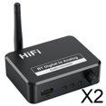 thumbnail image 1 of Transmisor Y Receptor De Audio Bluetooth 5.1, 2 Unidades, Fibra óptica Coaxial De 3,5 Mm, Entrada Auxiliar, 1 of 9