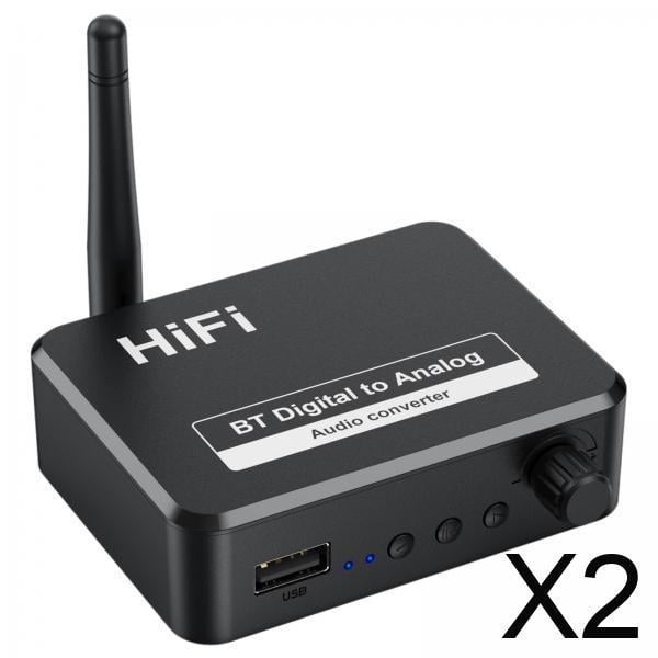 Transmisor Y Receptor De Audio Bluetooth 5.1, 2 Unidades, Fibra óptica Coaxial De 3,5 Mm, Entrada Auxiliar