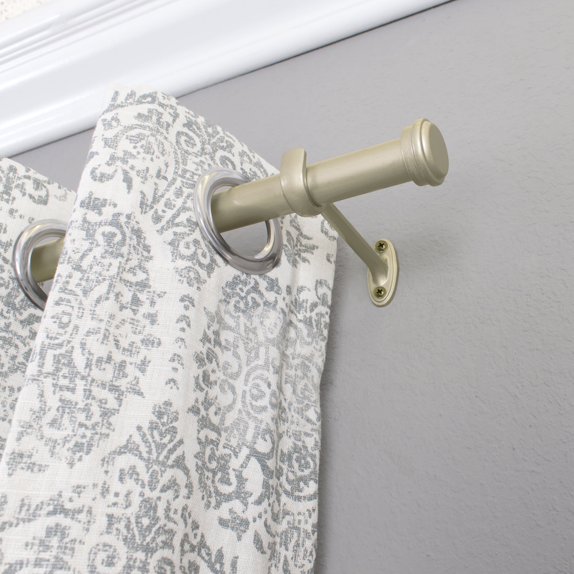 DECOPOLITAN 7/8" END CAP 36"-72" LIGHT GOLD