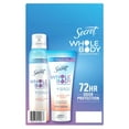 thumbnail image 2 of Secret Whole Body Deodorant for Women, Spray + Cream, Peach & Vanilla Blossom, 2 of 2