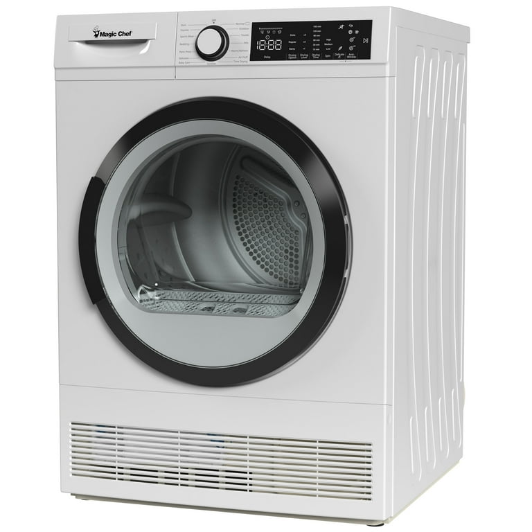 Magic Chef 24 inch Condensing Front Load Stackable Electric Dryer with Options