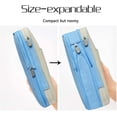thumbnail image 2 of ZHAOCHENG Estuche para lápices escolares, estuche para lápices de gran capacidad, estuche para lápices escolares, bolsa de almacenamiento de papelería, bolsa de cosméticos, azul claro, 2 of 5