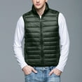 thumbnail image 5 of KaLI_store Golf Vests for Men Parkas for Men Men's Winter Solid Color Sleevelessd Jacke AG,M, 5 of 5
