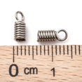 thumbnail image 3 of Terminateurs Résistants en Acier Inoxydable 304, Embouts de Cordon en Spirale, Couleur Acier Inoxydable, Trou 8x3mm : 2mm, 3 of 6