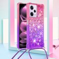 thumbnail image 2 of Funda para Xiaomi Redmi Note 12 Pro 5G Brillantina Líquida Divertida Reluciente y con Cristales en Movimiento Cuerpo Cruzado con Cordón Ajustable, 2 of 5