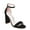 Black Suede, variant on Zhabtuc Women Casual Chunky Heels Sandals Open Toe Ankle Strap Block Heels Prom Party Shoes Nude Size 9.5