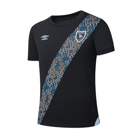 Umbro Men's Soccer Guatemala 25/26 Home, Away and Third Jersey - Represent The Guatemalan Culture! (US, Alpha, X-Large, Regular, Regular, Black - Third)