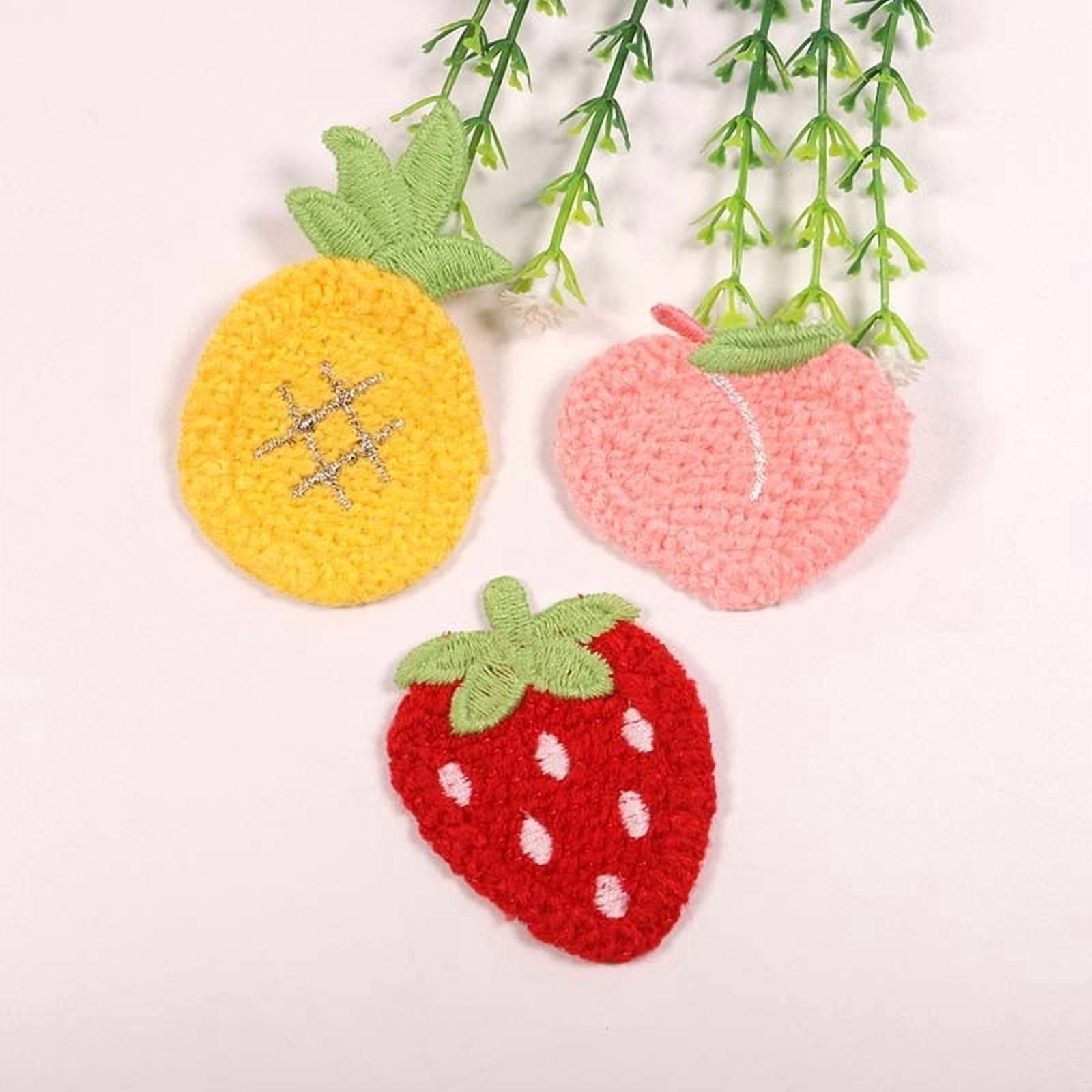 10pcs clothing ledger, hair accessories, handmade decorative accessories patch, fresh fruit series embroidery patch