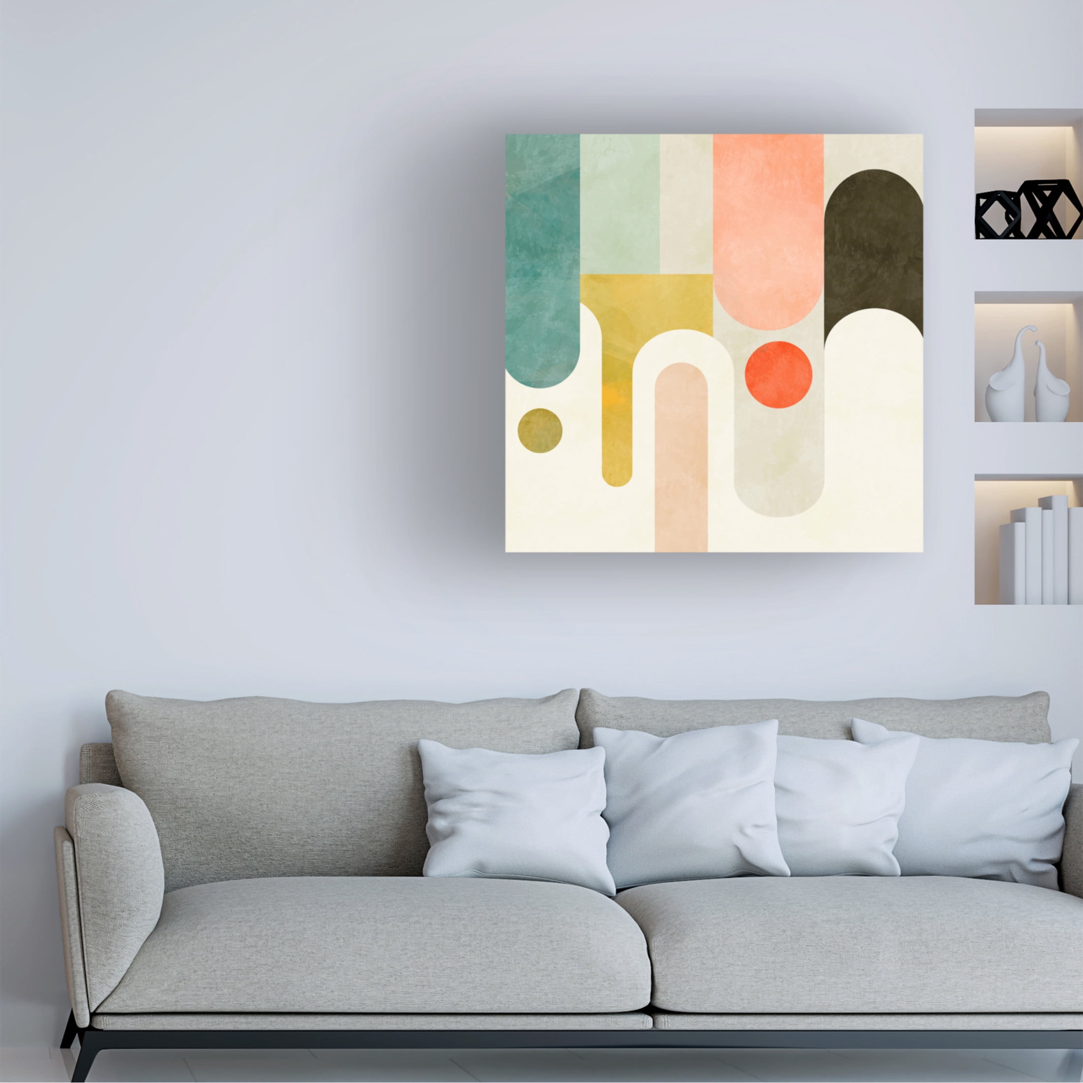 Trademark Fine Art Ana Rut Bre Runde Shapes Canvas Wall Art