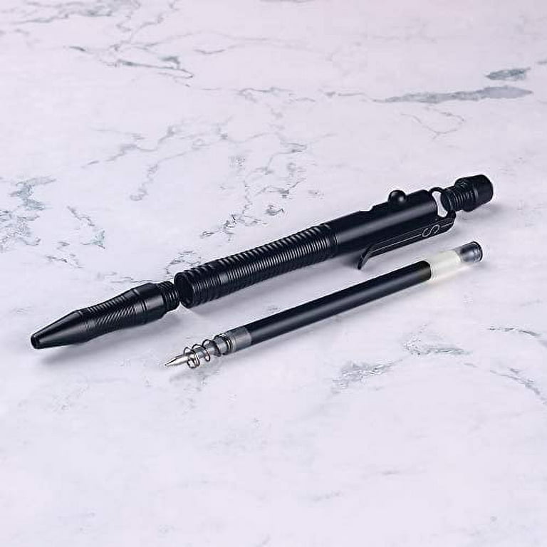  SMOOTHERPRO Premium Bolt Action Pen Compatible with Pentel  Refill Durable Stainless Steel Clip Weight Balanced for EDC Signature  Office School Business Color Gray (PTC051) : Office Products