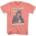 thumbnail image 1 of Macho Man T-Shirt en Soie Corail Chiné Funky, 1 of 2