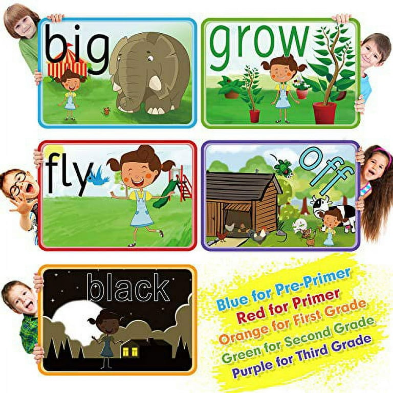 SpringFlower Sight Words Flash Cards with Pictures