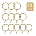 thumbnail image 4 of TWOPAGES Gold Curtain Rings with Eyelets, 1.5" Ring for Curtain Pin Hooks (Pack of 12), 4 of 5
