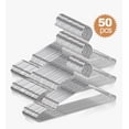 thumbnail image 1 of Ganchos para ropa acero inoxidable antideslizantes pack 50 modelo  plateado, 1 of 4
