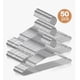 thumbnail image 1 of Ganchos para ropa acero inoxidable antideslizantes pack 50 modelo  plateado, 1 of 4