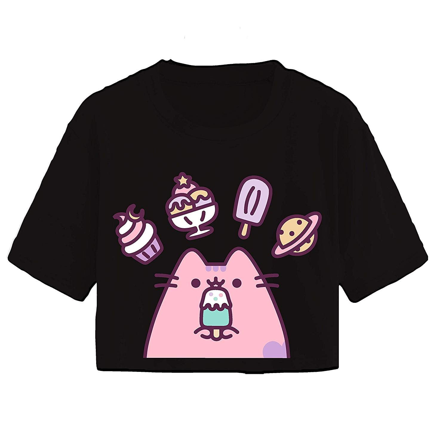 Pusheen Pusheen Ladies The Cat Shirt The Cat Vintage Juniors Cropped