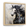 thumbnail image 2 of Designart "Simplified Galloping Horse IV" Unicorns Floater Framed Wall Decor, 2 of 5