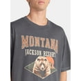 thumbnail image 4 of No Boundaries Oversized Cotton Graphic Tee, Men’s & Big Men’s, 4 of 5
