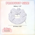 thumbnail image 2 of Uxcell 2pcs Velvet Scrunchie with Pocket Zipper (2 Inch) - Elastic Bands Hair Ties Girls Women Hidden Compartment Pockets, for Ponytail Holder Travel Coins Keys, White, 2 of 6