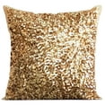 thumbnail image 3 of Cushion Covers For Couch, Pillowcases, Pillow Covers 24x24 inch (60x60 cm) Gold, Silk Throw Pillow Covers, Handmade Pillow Covers, Modern, Abstract - Golden Sparkle, 3 of 3