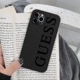 thumbnail image 1 of Funda Blanda De Silicona Negra Guess De Moda Para iphone 14 13 12 11 Pro MAX XS, 1 of 3