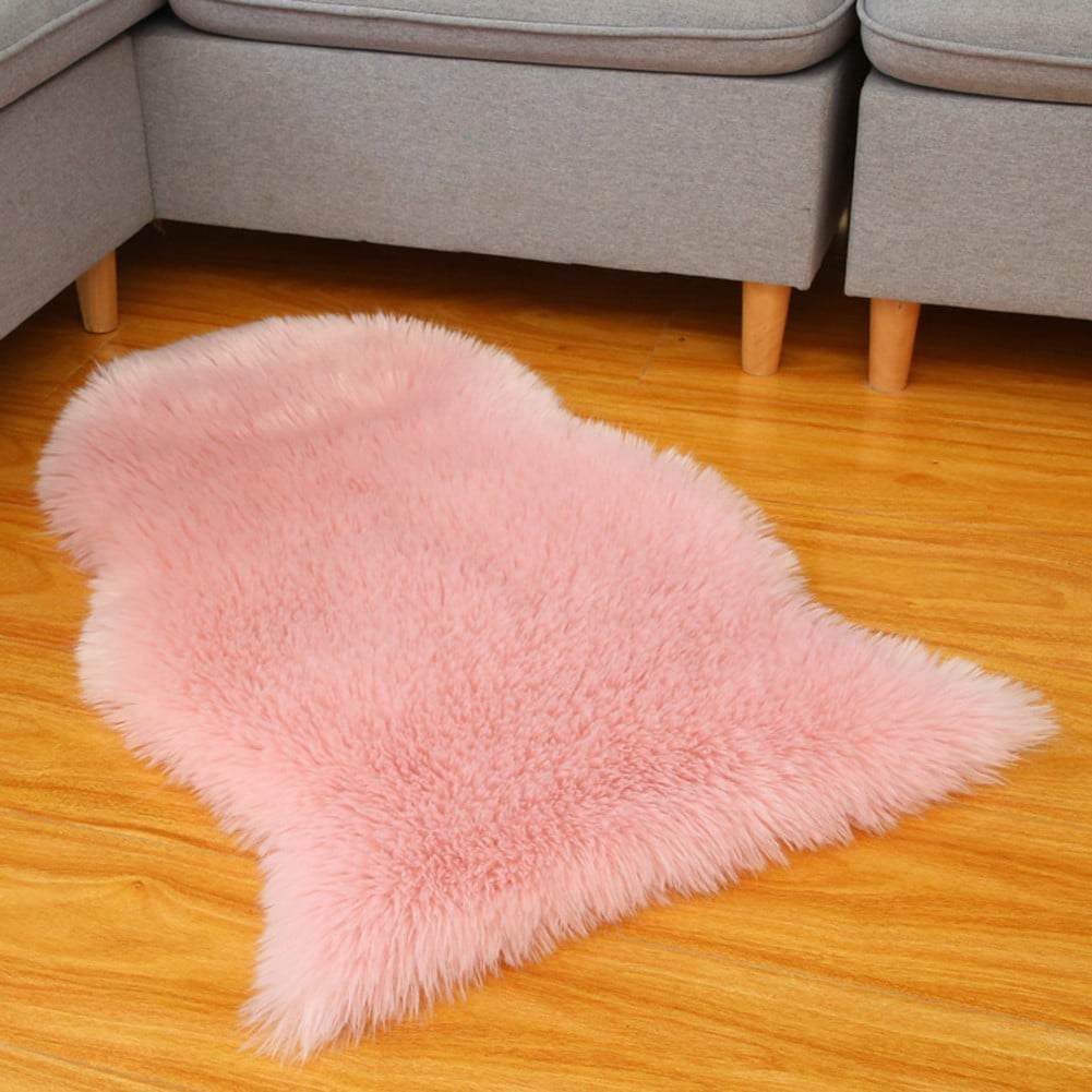 Faux  Sofa  Fur Sheepskin Rug Fluffy Mat Pad Room  Bed Hairy Shaggy Floor Carpet 
