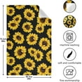 thumbnail image 3 of Naanle Watercolor Sunflower Kitchen Towels 4 Pack Dish Cloths Reusable Cleaning Cloths Absorbent Hand Towels Tea Towels Bar Towels for Home 28 x 18 in, 3 of 14