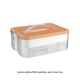 thumbnail image 2 of Naiovety Caja de almacenamiento para niños de gran capacidad con tapa para organización de juguetes multifuncional Almacenamiento y organización del hogar Limon amarillo 1 con partición, 2 of 6