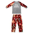 thumbnail image 1 of Kmbangi Cute Letter T-shirt and Christmas Print Trousers Parent-child Pajamas, 1 of 8