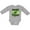 AC-Heather Grey, variant on Inktastic St. Patrick's Day Pinches Get Stitches Shamrocks Boys or Girls Long Sleeve Baby Bodysuit