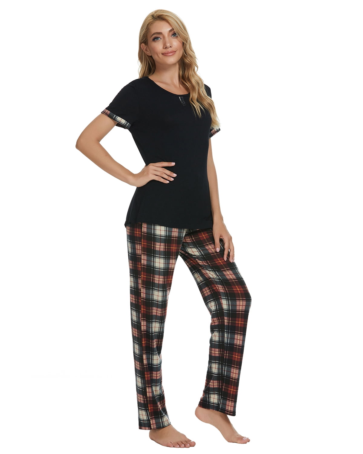 MINTLIMIT Women's Pyjama Sets Loungewear Summer Pjs Set Sleepwear with Pockets