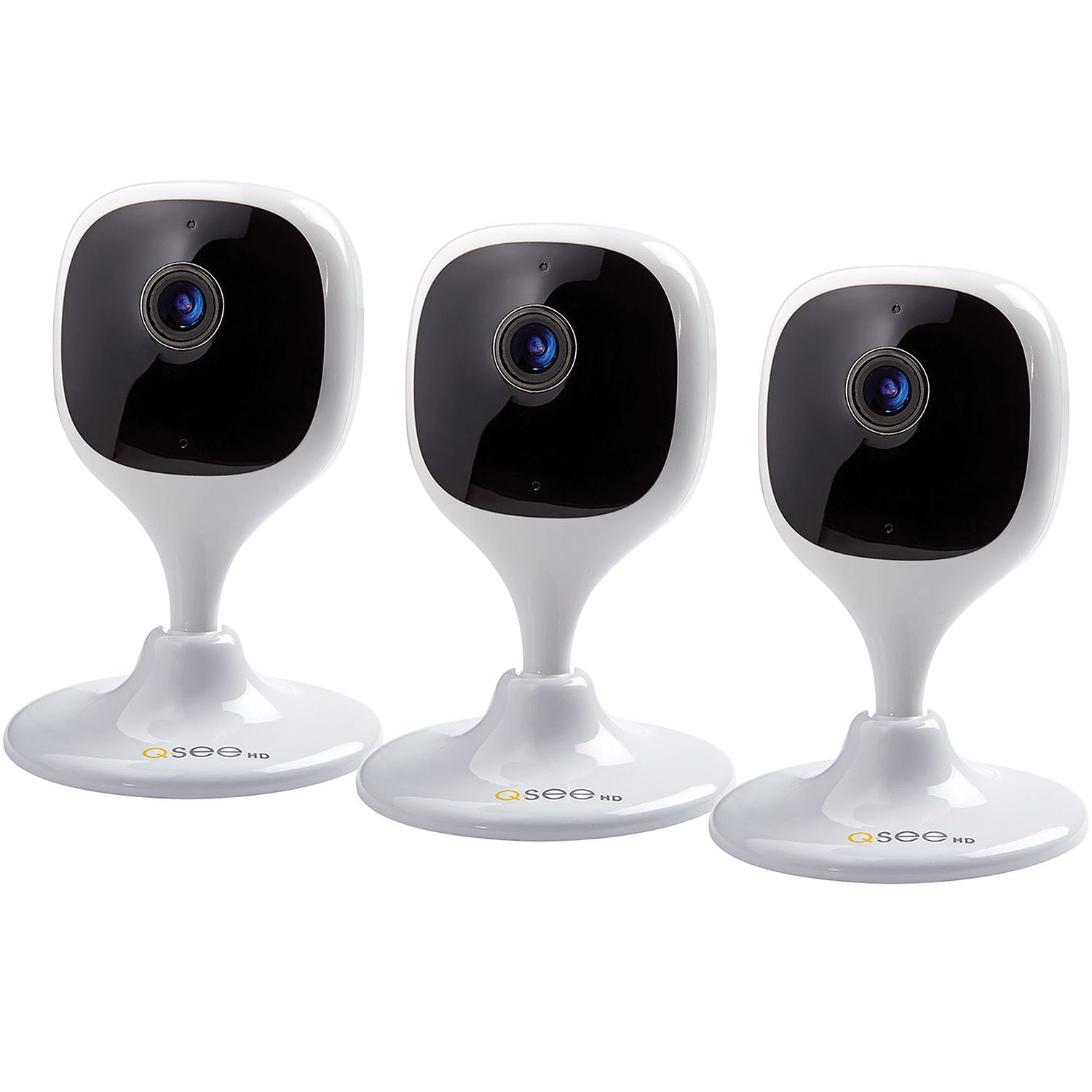3 Pack Q-See QCW2MP 1080P Wi-Fi Cube Security Camera 