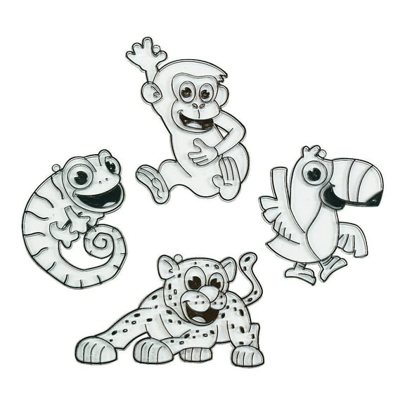 Fun Express Jungle Journey Suncatchers Craft Supplies (24 Count)