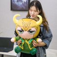 thumbnail image 1 of Marvel Loki Plush Doll Avengers Super Hero Ironman Spiderman Hulk Thor Captain America Cartoon Dolls Toy for Children GiftDirector25cm He Qiyong unisex, 1 of 1