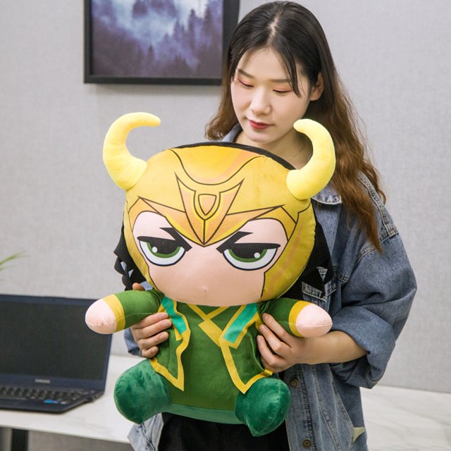 Marvel Loki Plush Doll Avengers Super Hero Ironman Spiderman Hulk Thor Captain America Cartoon Dolls Toy for Children GiftDirector25cm He Qiyong unisex