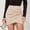 Beige, variant on Skirts for Women Skirt Solid Half Dress Autumn Winter Pleated Irregular Zipper Short Dress Border Women's Dress Khaki S