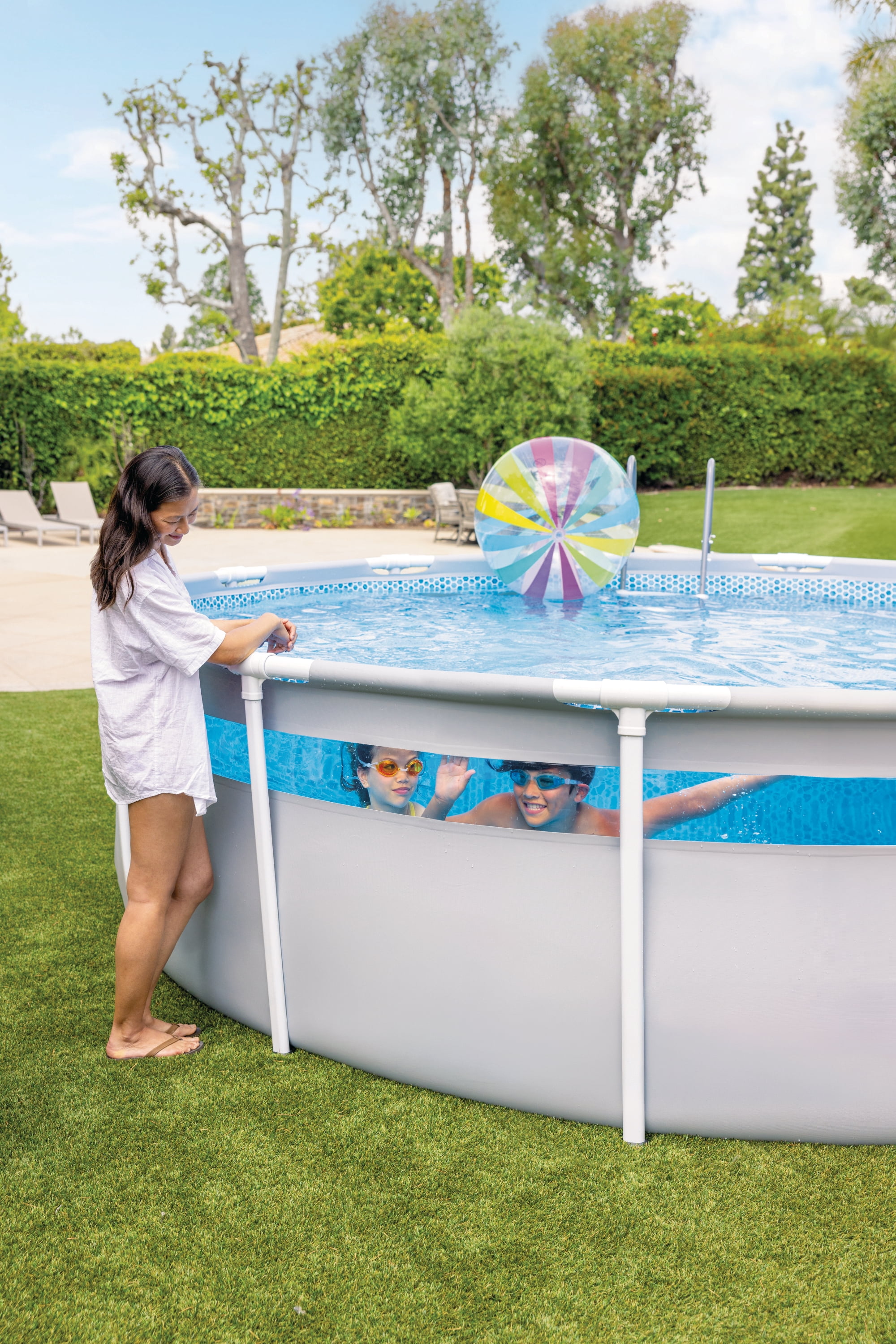 Intex Prism Frame 17ft x 48in ClearView Pool - Walmart.com