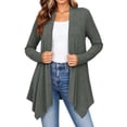 thumbnail image 5 of Enjoytime Lightweight Cardigans for Women Long Sleeve Open Front Cardigan Casual Fall Fashion Asymmetrical Hem Knit Coat, 5 of 6