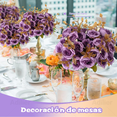thumbnail image 4 of Kit 5 Ramos Flores Bloosom Artificiales Decoracion Hogar 70 Flores Violeta, 4 of 5