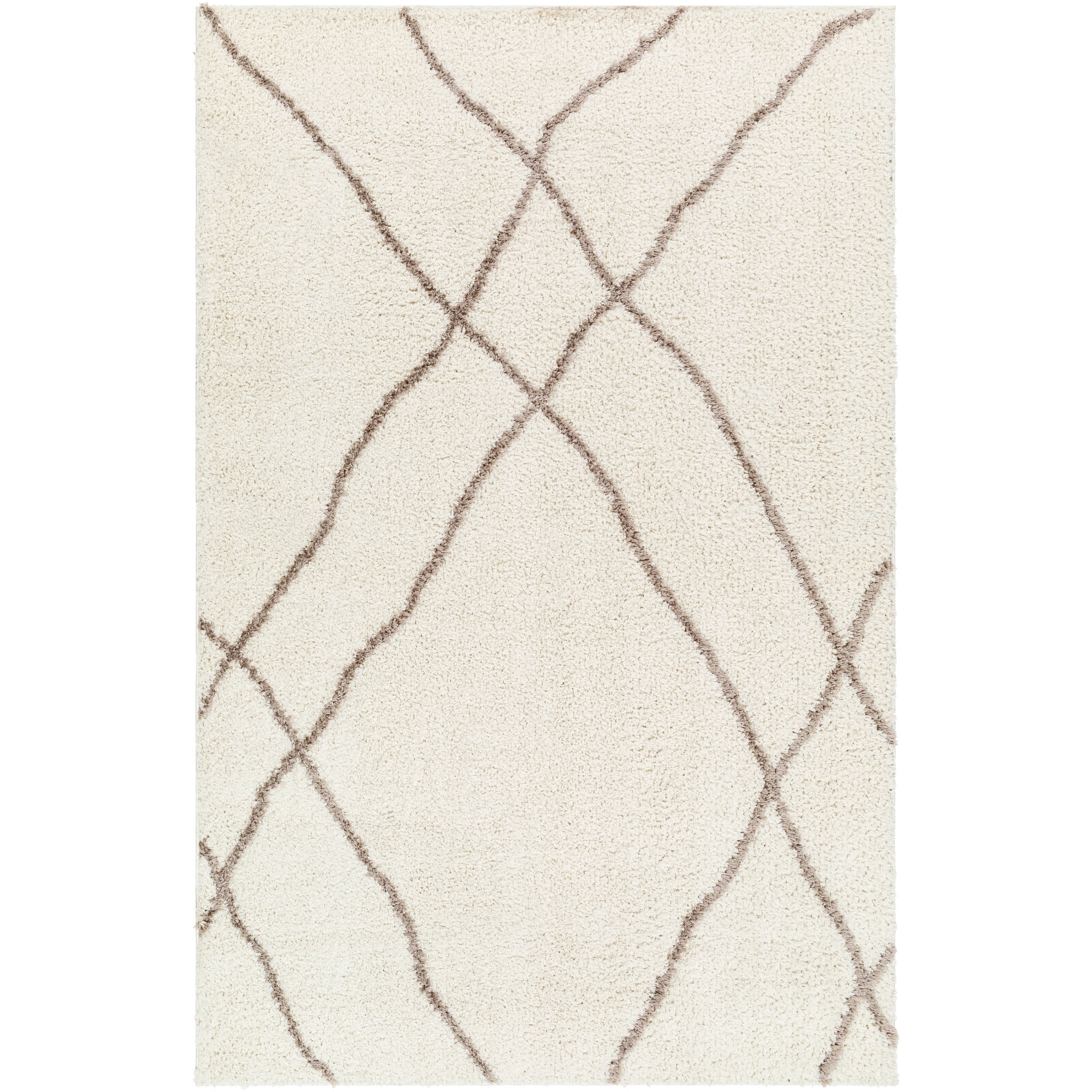 Artistic Wavers Maryland Shag Area Rug, 7'10" x 10', Cream
