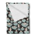 thumbnail image 2 of Angel Wings Soft Flannel Fleece Throw Blanket, Angel with Bow Heart and Arrow Love on Clouds Eros Cupid Kids, Cozy Plush for Indoor and Outdoor Use, 50" x 70", Pale Blue Grey Peach, by Ambesonne, 2 of 5