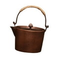 thumbnail image 4 of Tetera de cobre, hervidor de agua caliente, jarra de caldera de agua, tetera hecha a mano, práctica para el hogar, salón de té, Camping, café, agua B, 4 of 8