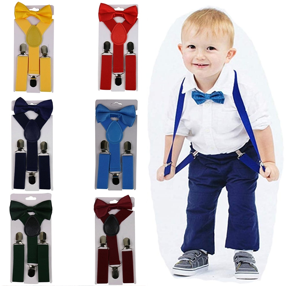 Manunclaims Suspenders for Kids Adjustable Suspenders for Boys Girls