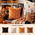 thumbnail image 4 of 2pcs Halloween Pillows,Halloween Decorations Pillow Covers 18x18 inch Ghost&Pumpkin Throw Pillow Cases Soft Plush Faux Fur Wool Decorative Living Room Case,Fall Decor,Pumpkin Decor, 4 of 6