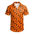 thumbnail image 4 of LIIPEE Halloween Graphic Shirt For Men Short Sleeve Turn Down Collar Button Up Shirts Male Comfortable Breathable Party Tops,XXXL, 4 of 4