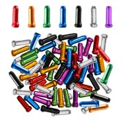 100PCS Bike Brake Cable End Cap Crimps, Cable End Tips for Road Mountain Bicycle, Colorful