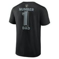thumbnail image 3 of Men's-Fanatics  Black Las Vegas Raiders Big & Tall Number One Dad T-Shirt, 3 of 3